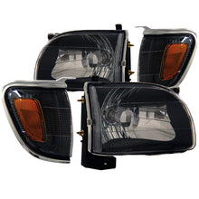 Load image into Gallery viewer, ANZO USA Toyota Tacoma Crystal Headlights Black; 2001-2004 - eliteracefab.com