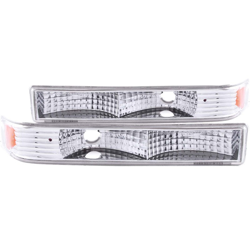 ANZO USA Chevrolet S-10 Euro Parking Lights Chrome; 1998-2005 - eliteracefab.com