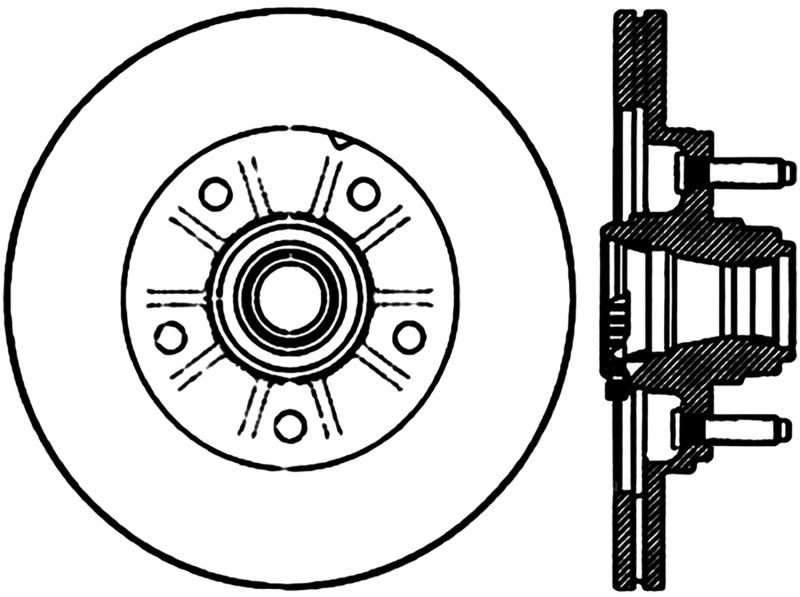 StopTech Power Slot 01-03 Ford F150 5 Lug Front Left Slotted CRYO Rotor Stoptech