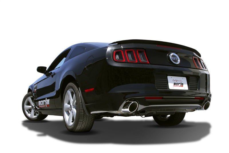 Borla 13-14 Mustang GT/Boss 302 5.0L V8 RWD Single Split Rr Exit Touring Exhaust (rear section only) - eliteracefab.com