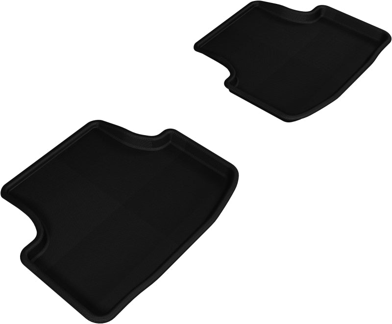 3D MAXpider L1VW05021509 2015-2018 Volkswagen Golf Kagu 2nd Row Floormats - Black 3D MAXpider