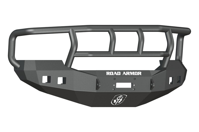 Road Armor 05-07 Ford F-250 Stealth Front Winch Bumper w/Titan II Guard Wide Flare - Tex Blk Road Armor