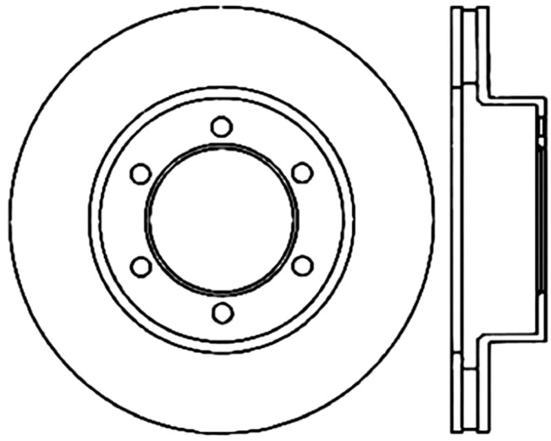 StopTech 00-06 Toyota Tundra / 01-07 Toyota Sequoia Front Right Slotted & Drilled Cryo Rotor Stoptech