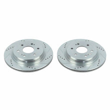 Load image into Gallery viewer, Power Stop 19-20 Chevrolet Silverado 1500 Rear Evolution Drilled &amp; Slotted Rotors - Pair - eliteracefab.com