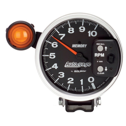 Autometer 5 inch 10K RPM w/ Monster Shift Lite / Memory Pedestal Tachometer 233906