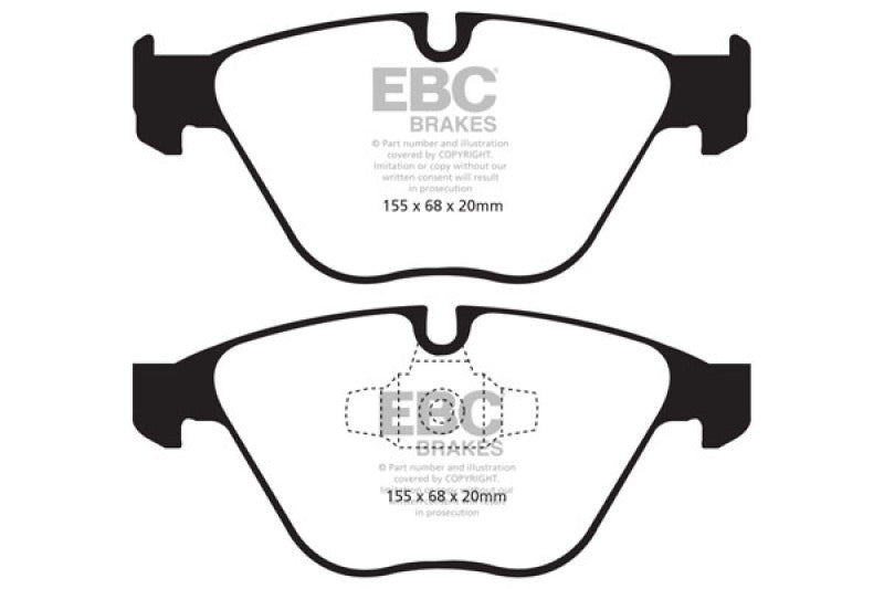 EBC 13+ BMW X1 2.0 Turbo (28i) Redstuff Front Brake Pads - eliteracefab.com