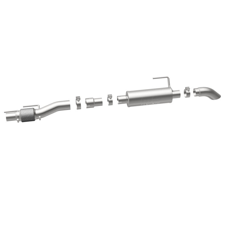 MagnaFlow Cat-Back, SS, 2.5/3in, Turn Down In Front Rear Tire 2015 Ford F150 2.7L V6T Ext Cab Magnaflow