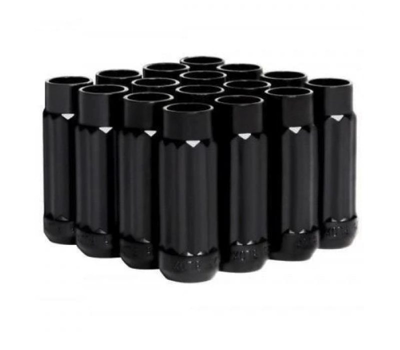 BLOX Racing 12-Sided P17 Tuner Lug Nuts 12x1.5 - Black Steel - Set of 16 - eliteracefab.com