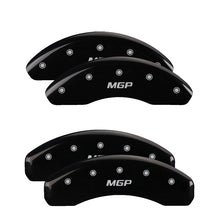 Load image into Gallery viewer, MGP 4 Caliper Covers Engraved Front &amp; Rear MGP Black Finish Silver Char 2019 Toyota CH-R MGP