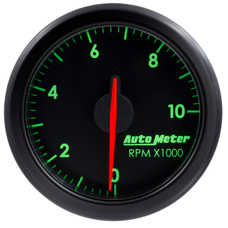 Autometer Airdrive 2-1/6in Tachometer Gauge 0-10K RMP - Black 9197-T