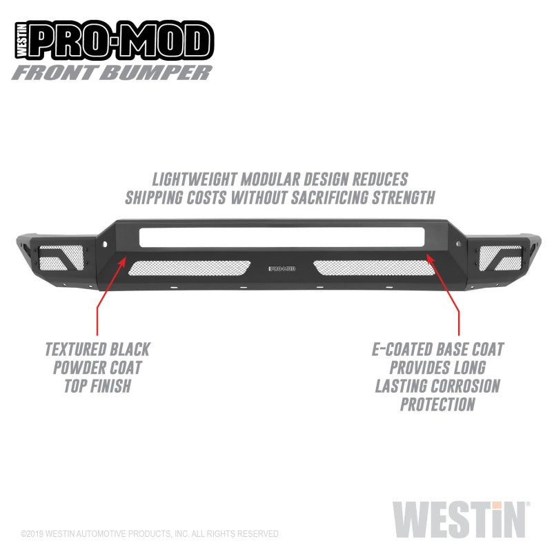 Westin 2020 Chevrolet Silverado 2500/3500 Pro-Mod Front Bumper - eliteracefab.com
