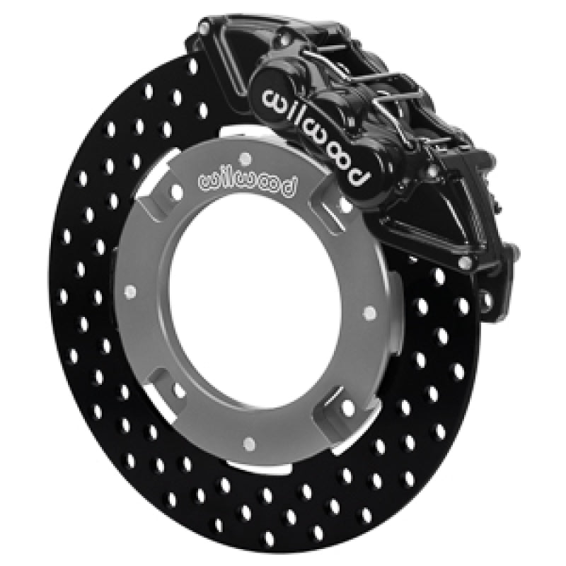 Wilwood 17-21 Can-Am X3RS Black 6-Piston Front Kit 11.25in - Drilled Rotors Wilwood