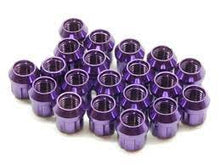 Load image into Gallery viewer, WHEEL MATE MUTEKI OPEN END LUG NUTS – PURPLE 12×1.50 - eliteracefab.com