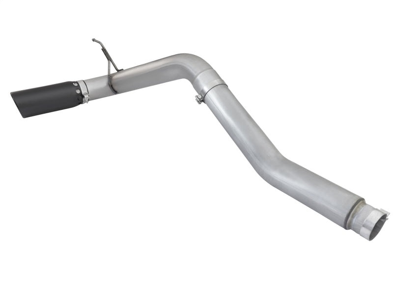 aFe Atlas Exhaust 5in DPF-Back Al Steel 2016 Nissan Titan XD V8-5.0L Black Tip - eliteracefab.com