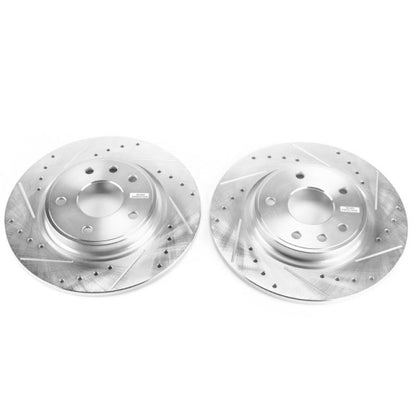 Power Stop 71-73 Buick Centurion Front Evolution Drilled & Slotted Rotors - Pair PowerStop