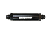 Load image into Gallery viewer, Moroso In-Line Fuel Filter - 6.5in -10An - 40 Micron SS Filter - Aluminum