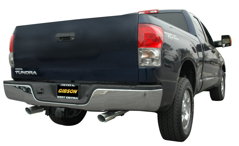 Gibson 10-19 Toyota Tundra SR5 4.6L 2.5in Cat-Back Dual Split Exhaust - Aluminized - eliteracefab.com