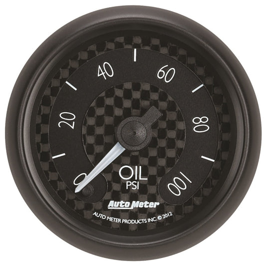 Autometer GT Series 52mm Full Sweep Electronic 0-100 PSI Oil Pressure Gauge 8053