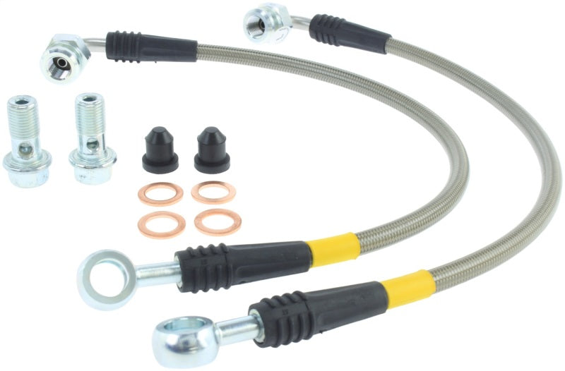 STOPTECH EVO 8 & 9 STAINLESS STEEL REAR BRAKE LINES, 950.46504 - eliteracefab.com