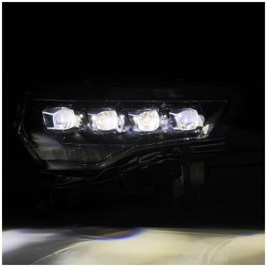 AlphaRex 14-22 Toyota 4Runner (2021 Req. Conv) NOVA LED Proj HL Alpha-Blk Actv Lgt Seq. Sig + SB DRL - eliteracefab.com