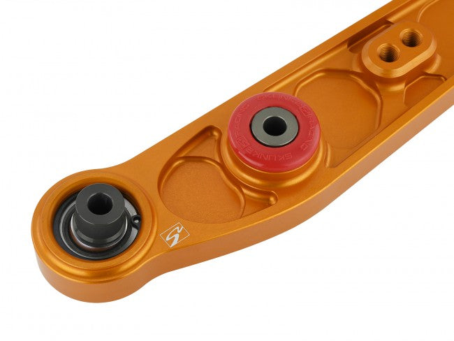 Skunk2 Honda/Acura EG/DC Alpha Series Rear Lower Control Arm Set - Gold - eliteracefab.com