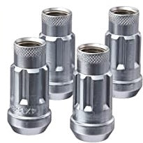 Load image into Gallery viewer, WHEEL MATE MONSTER LOCKING LUG NUT SET OF 4 – SILVER 14×1.50