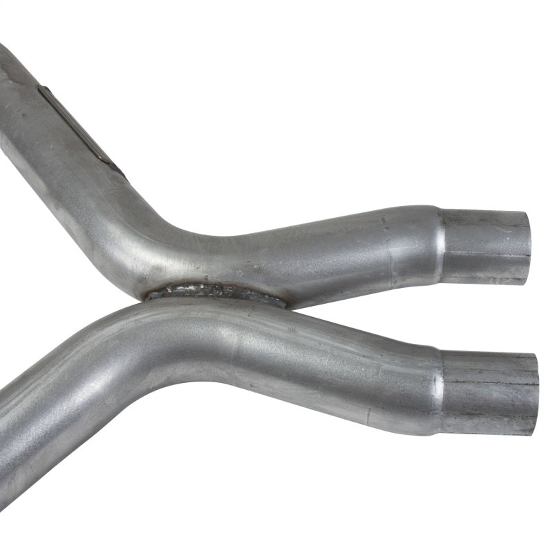 BBK 11-14 Mustang 3.7 V6 Short Mid X Pipe With Catalytic Converters 2-1/2 For BBK Long Tube Headers - eliteracefab.com