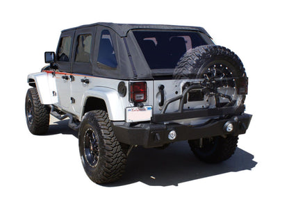 Rampage 2007-2018 Jeep Wrangler(JK) Recovery Bumper Rear - Black - eliteracefab.com