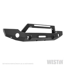 Load image into Gallery viewer, Westin 18-20 Jeep Wrangler WJ2 Full Width Front Bumper w/LED Light Bar Mount Textured Black - eliteracefab.com