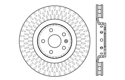 StopTech Drilled & Slotted Left Sport Brake Rotor for 2009 Cadillac CTS-V - eliteracefab.com