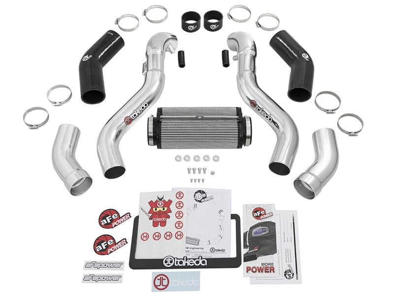 aFe Takeda Intake Stage-2 Polished Pro DRY S 09-17 Nissan 370Z V6 3.7L - eliteracefab.com