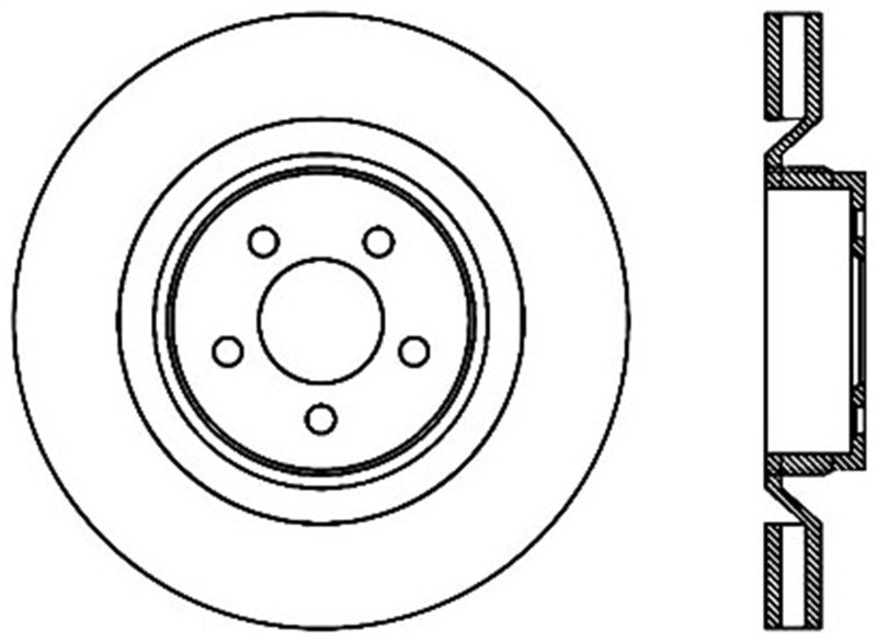 StopTech Power Slot 06-07 Chrysler SRT-8 Front Right Cryo Slotted Rotor Stoptech