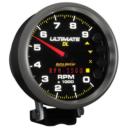 Autometer 5 inch Ultimate DL Playback Tachometer 9000 RPM - Black 6896