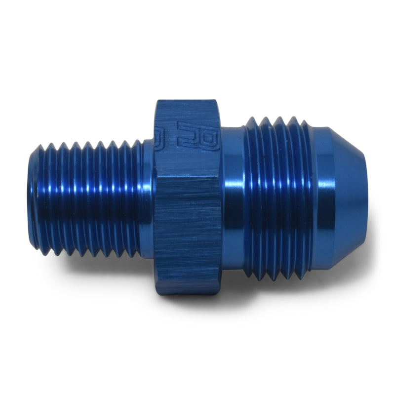 Russell Performance -8 AN to 3/8in NPT Straight Flare to Pipe (Blue) (25 pcs.)