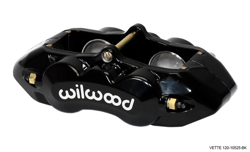 Wilwood Caliper-D8-4 Front Black 1.88in Pistons 1.25 Disc Wilwood