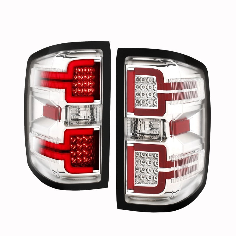 ANZO 2014-2018 Chevy Silverado 1500 LED Taillights Chrome - eliteracefab.com