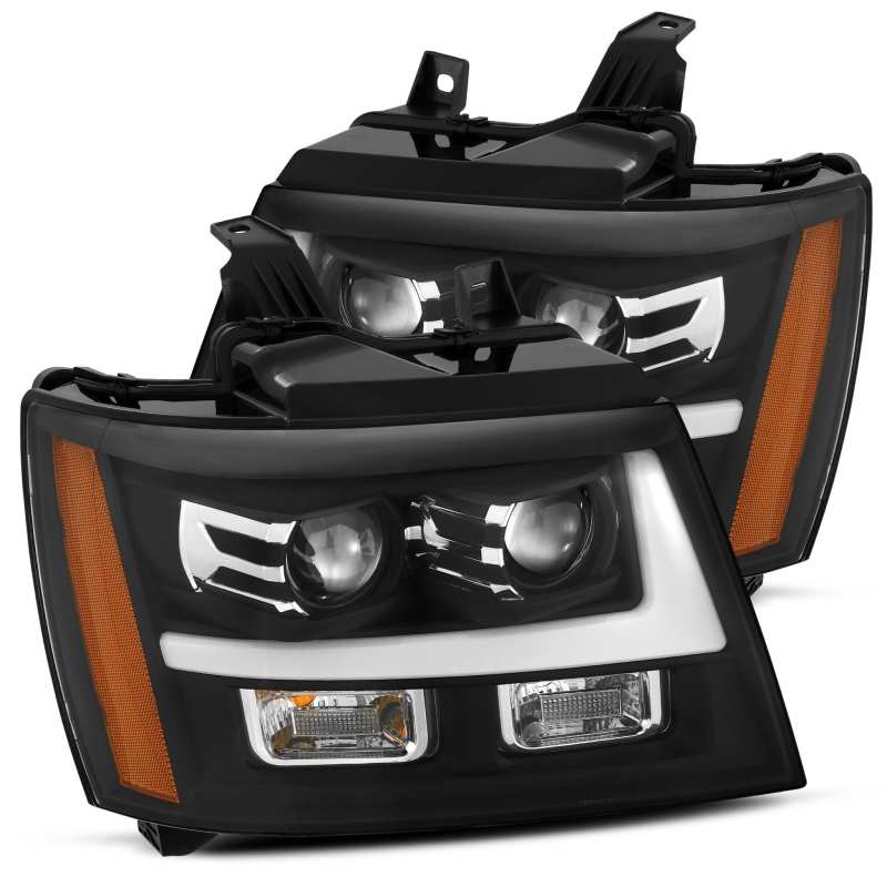 AlphaRex 880295 07-14 Chevrolet Tahoe/Suburban LUXX-Series LED Projector headlights Black w/ DRL/Sequential