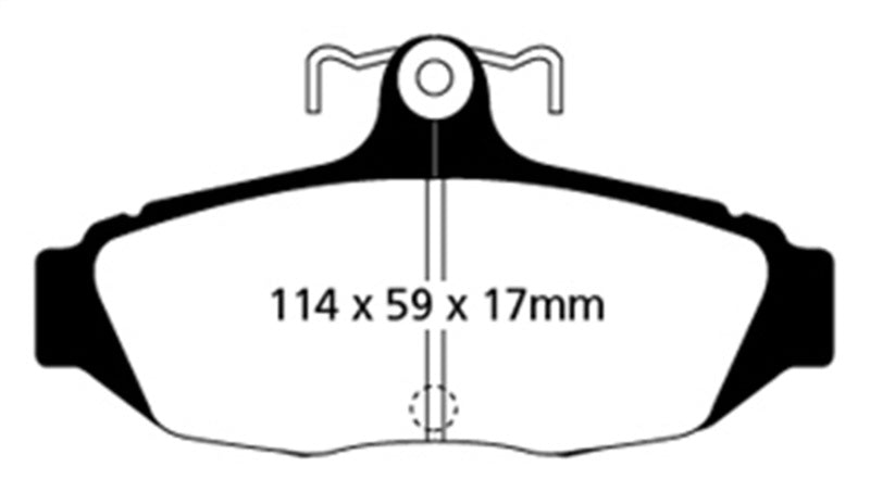 EBC RedStuff Rear Brake Pads - DP31172C EBC