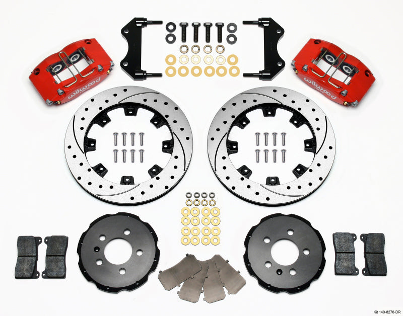 Wilwood Dynapro Radial Front Kit 12.19in Drilled Red 99-03 Jetta IV & Golf IV - eliteracefab.com