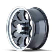 Load image into Gallery viewer, ION Type 171 18x9 / 8x165.1 BP / 0mm Offset / 130.8mm Hub Black/Machined Wheel