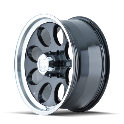 ION Type 171 16x8 / 5x114.3 BP / -5mm Offset / 83.82mm Hub Black/Machined Wheel ION Wheels