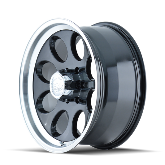 ION Type 171 15x8 / 5x139.7 BP / -27mm Offset / 108mm Hub Black/Machined Wheel ION Wheels