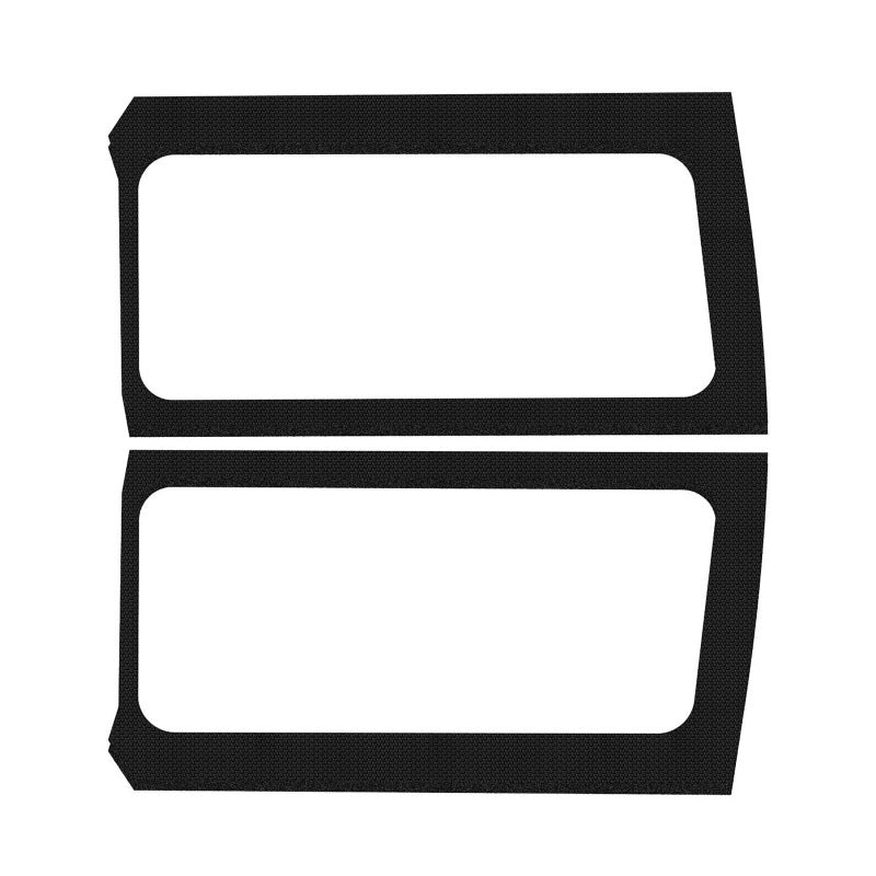 DEI 18-23 Jeep Wrangler JL 2-Door Boom Mat Rear Side Window Trim - 2 Piece - Black