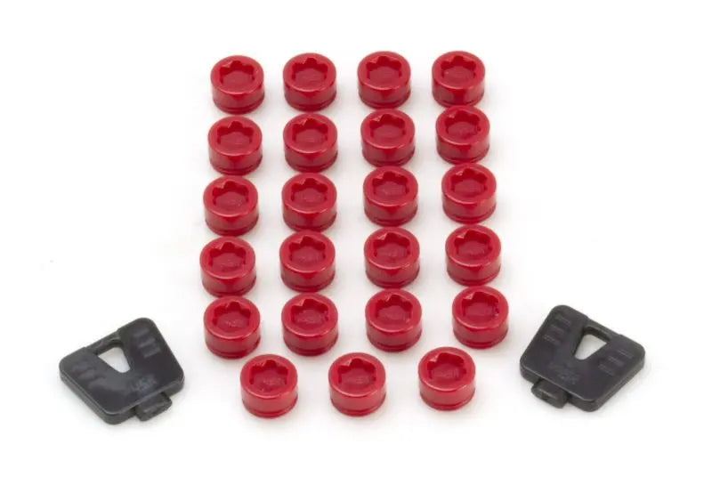 Wheel Mate SR45R Caps Set of 20 - Red - eliteracefab.com