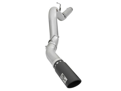aFe Atlas Exhaust 5in DPF-Back Aluminized Steel w/ Black Tips 16-17 GM Diesel Truck V8-6.6L (td) aFe