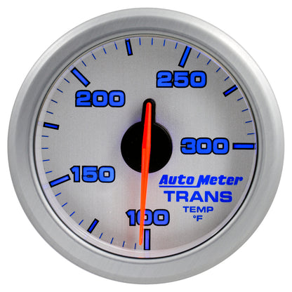 Autometer Airdrive 2-1/6in Trans Temperature Gauge 100-300 Degrees F - Silver 9157-UL
