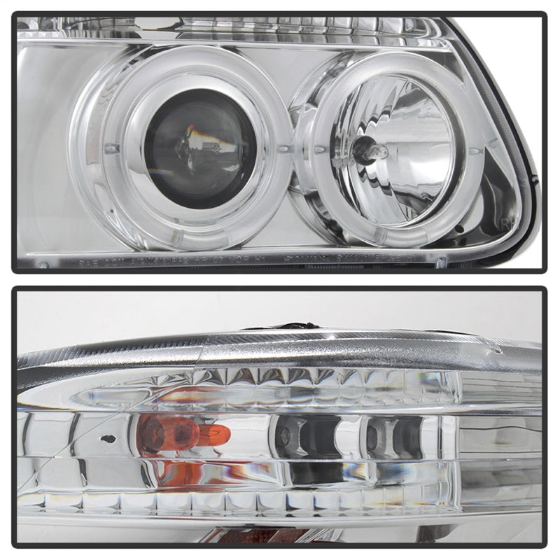 Spyder Ford Explorer 95-01 1PC Projector Headlights LED Halo Chrm PRO-YD-FEXP95-HL-1PC-C - eliteracefab.com