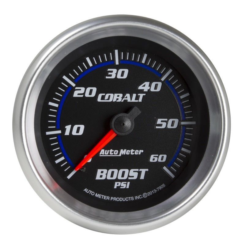 Autometer Cobalt 2-5/8in Mechanical Boost Gauge 60 PSI 7905