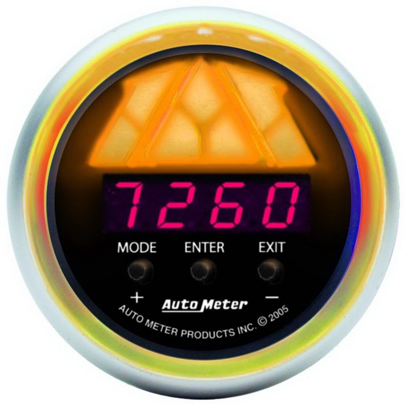 AutoMeter GAUGE; TACHOMETER; DIGITAL RPM W/LED SHIFT LIGHT; SPORT-COMP - eliteracefab.com