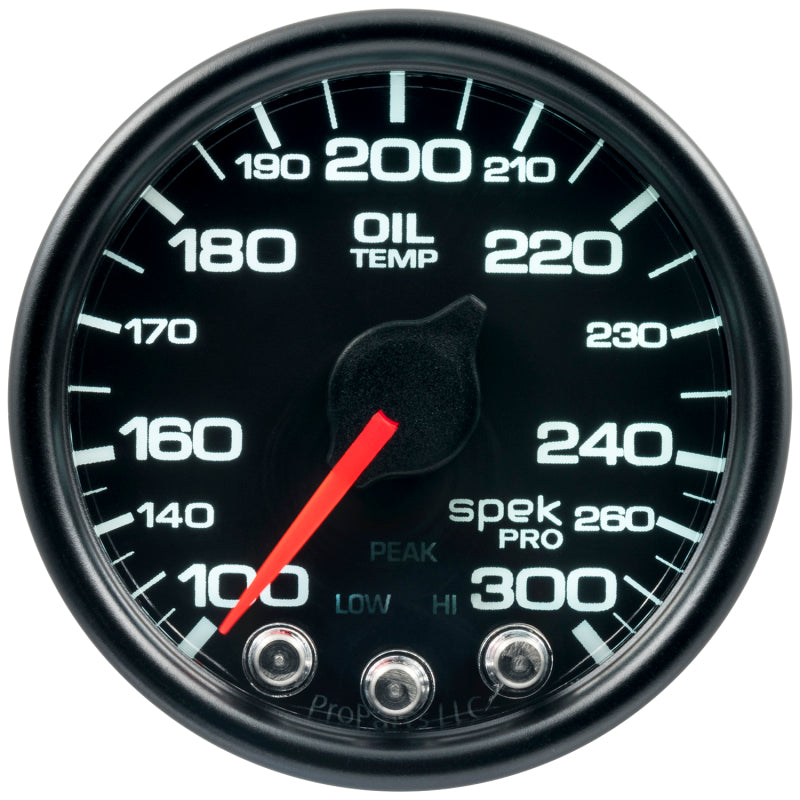 Autometer Spek-Pro - Nascar 2-1/16in Oil Temp 100-300F Bcb Ecu